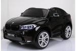 Детский электромобиль BMW X6 двухместный на резиновых колесах