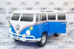 Детский автобус VOLKSWAGEN X444XX цвет белый-синий