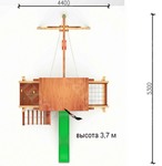 Савушка Lux - 2. Детский деревянный игровой комплекс.