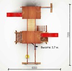 Савушка Lux - 9. Игровой комплекс с зоной отдыха.