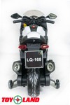 Детский мотоцикл Toyland Moto Sport LQ168 с кожаным сиденьем