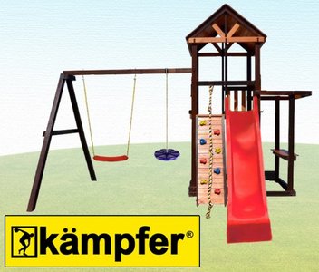 Kampfer Kids Castle. Спортивно-игровой деревянный уличный комплекс для детей.